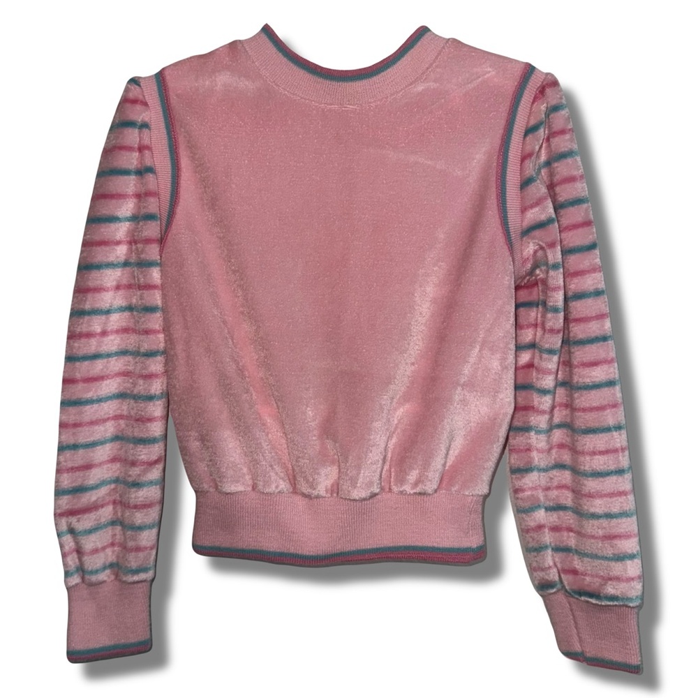Vintage Velour Pullover Sweatshirt